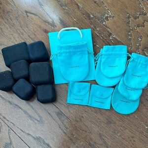 Tiffany & Co. Jewelry Pouches and Boxes - Blue and Black